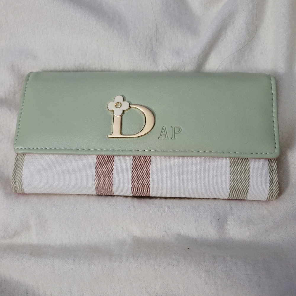 New Green Multi Flower Wallet